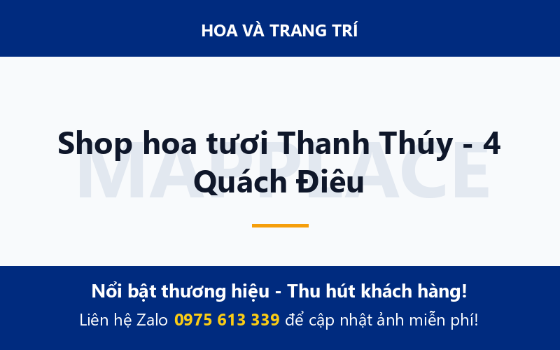 Shop hoa tươi Thanh Thúy - 4 Quách Điêu