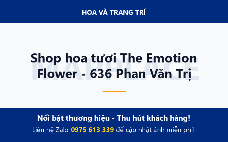 Shop hoa tươi The Emotion Flower - 636 Phan Văn Trị