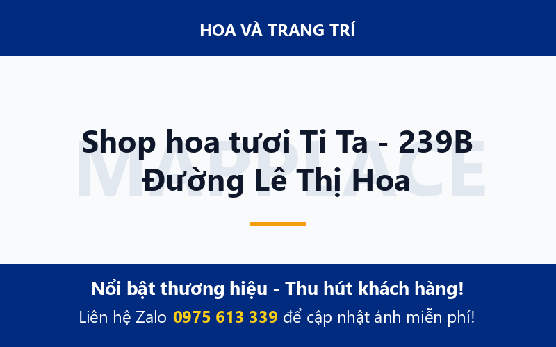 Shop hoa tươi Ti Ta - 239B Đường Lê Thị Hoa