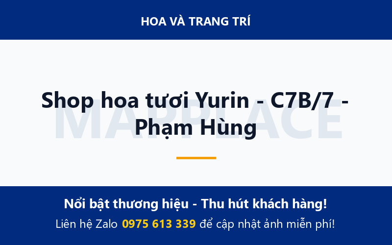 Shop hoa tươi Yurin - C7B/7 - Phạm Hùng