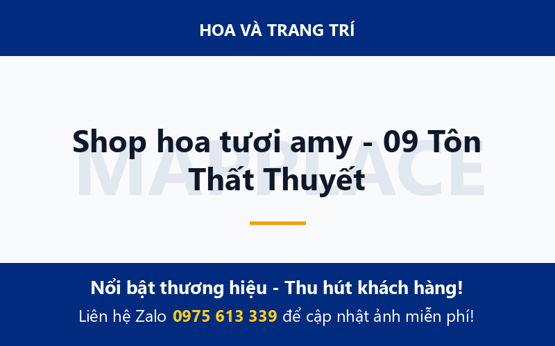 Shop hoa tươi amy - 09 Tôn Thất Thuyết