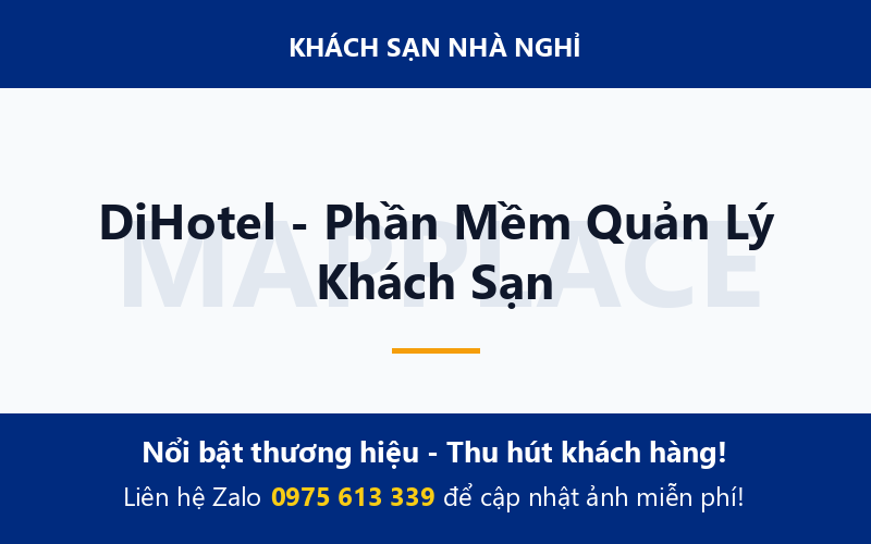 DiHotel - Phần Mềm Quản Lý Khách Sạn