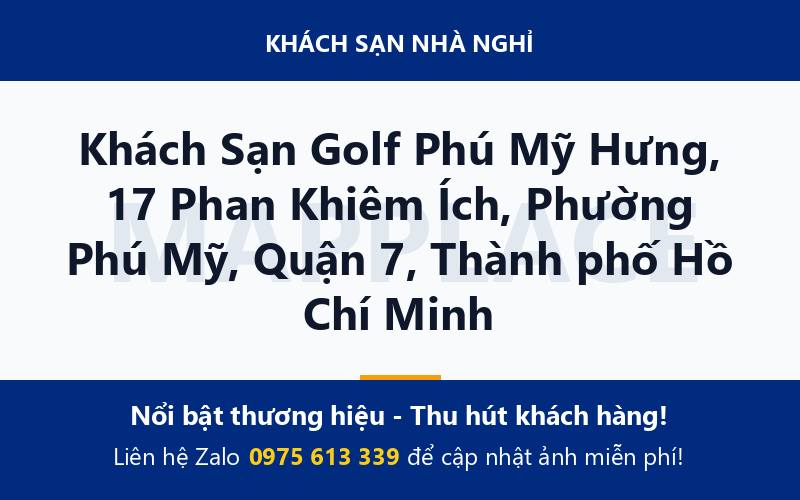 Khách Sạn Golf Phú Mỹ Hưng, 17 Phan Khiêm Ích, Phường Phú Mỹ, Quận 7, Thành phố Hồ Chí Minh