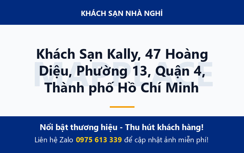 Khách Sạn Kally, 47 Hoàng Diệu, Phường 13, Quận 4, Thành phố Hồ Chí Minh