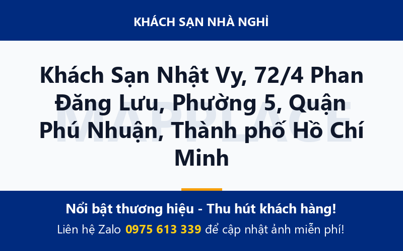 Khách Sạn Nhật Vy, 72/4 Phan Đăng Lưu, Phường 5, Quận Phú Nhuận, Thành phố Hồ Chí Minh