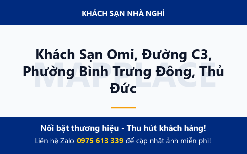 Khách Sạn Omi, Đường C3, Phường Bình Trưng Đông, Thủ Đức