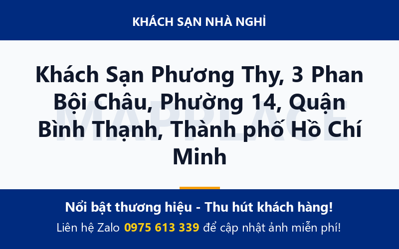Khách Sạn Phương Thy, 3 Phan Bội Châu, Phường 14, Quận Bình Thạnh, Thành phố Hồ Chí Minh