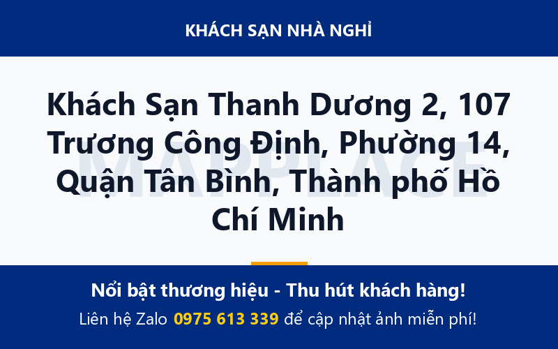 Khách Sạn Thanh Dương 2, 107 Trương Công Định, Phường 14, Quận Tân Bình, Thành phố Hồ Chí Minh