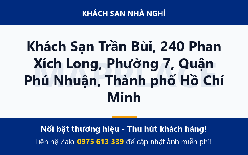 Khách Sạn Trần Bùi, 240 Phan Xích Long, Phường 7, Quận Phú Nhuận, Thành phố Hồ Chí Minh