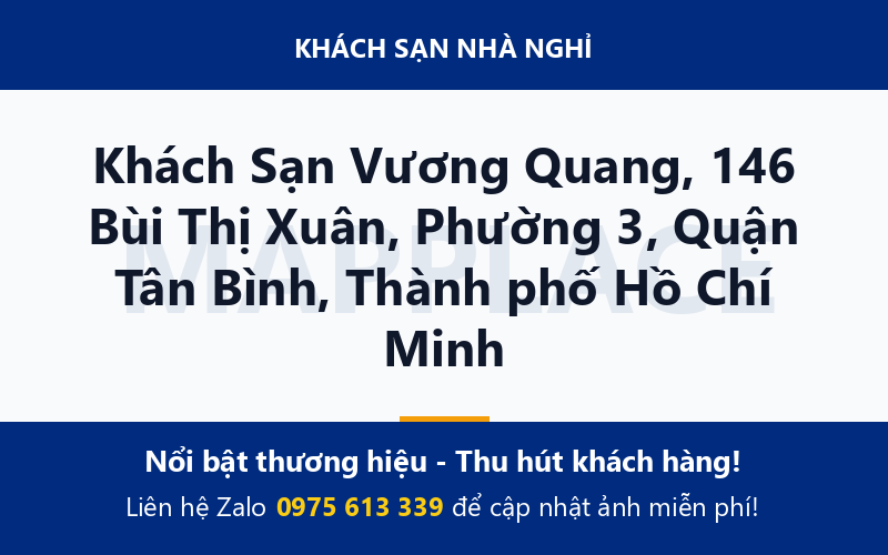 Khách Sạn Vương Quang, 146 Bùi Thị Xuân, Phường 3, Quận Tân Bình, Thành phố Hồ Chí Minh
