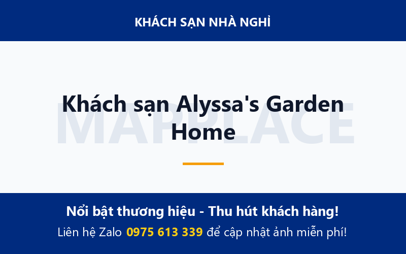 Khách sạn Alyssa's Garden Home