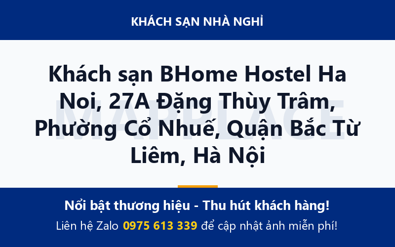 Khách sạn BHome Hostel Ha Noi, 27A Đặng Thùy Trâm, Phường Cổ Nhuế, Quận Bắc Từ Liêm, Hà Nội
