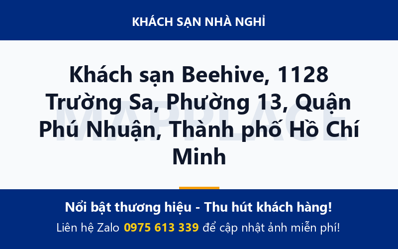 Khách sạn Beehive, 1128 Trường Sa, Phường 13, Quận Phú Nhuận, Thành phố Hồ Chí Minh
