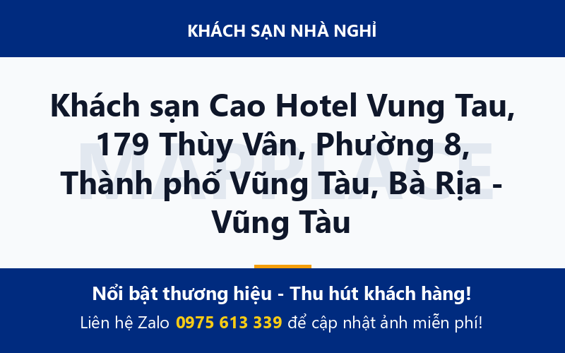 Khách sạn Cao Hotel Vung Tau, 179 Thùy Vân, Phường 8, Thành phố Vũng Tàu, Bà Rịa - Vũng Tàu