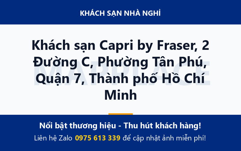 Khách sạn Capri by Fraser, 2 Đường C, Phường Tân Phú, Quận 7, Thành phố Hồ Chí Minh