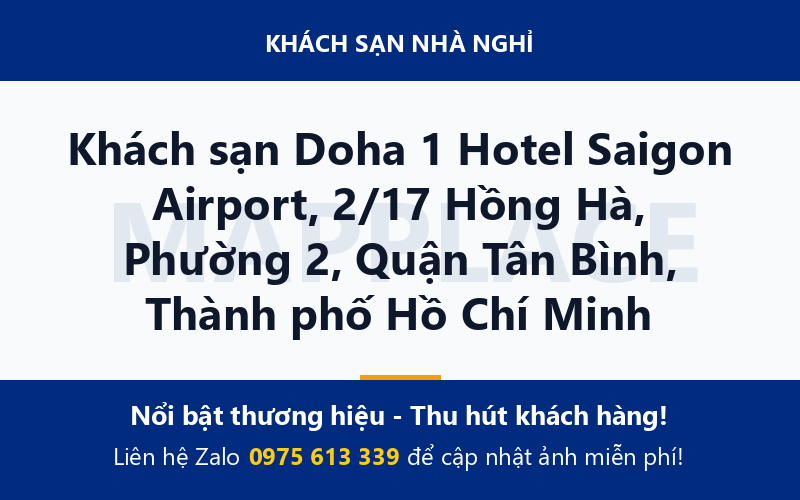 Khách sạn Doha 1 Hotel Saigon Airport, 2/17 Hồng Hà, Phường 2, Quận Tân Bình, Thành phố Hồ Chí Minh