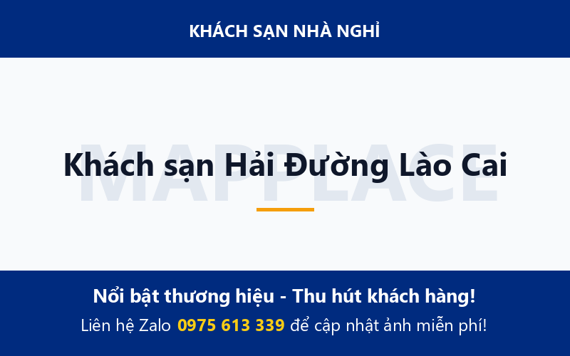 Khách sạn Hải Đường Lào Cai