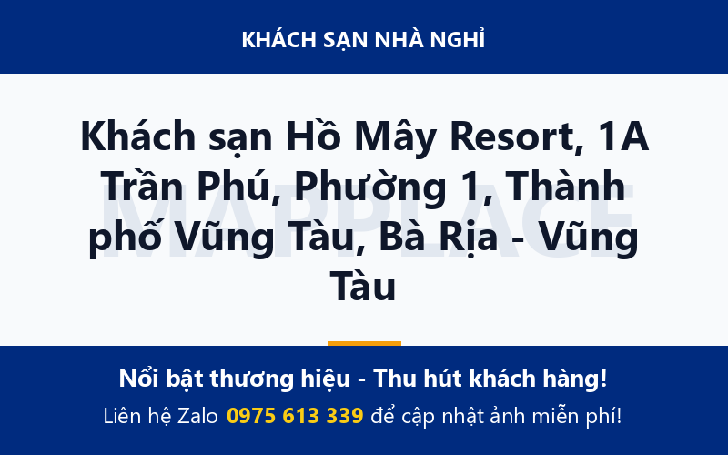 Khách sạn Hồ Mây Resort, 1A Trần Phú, Phường 1, Thành phố Vũng Tàu, Bà Rịa - Vũng Tàu