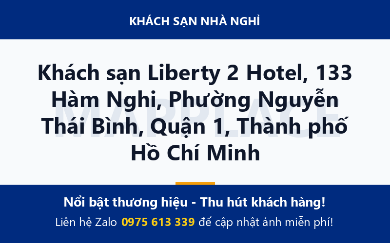 Khách sạn Liberty 2 Hotel, 133 Hàm Nghi, Phường Nguyễn Thái Bình, Quận 1, Thành phố Hồ Chí Minh