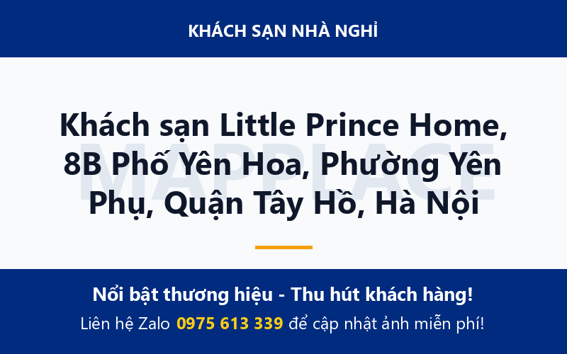 Khách sạn Little Prince Home, 8B Phố Yên Hoa, Phường Yên Phụ, Quận Tây Hồ, Hà Nội