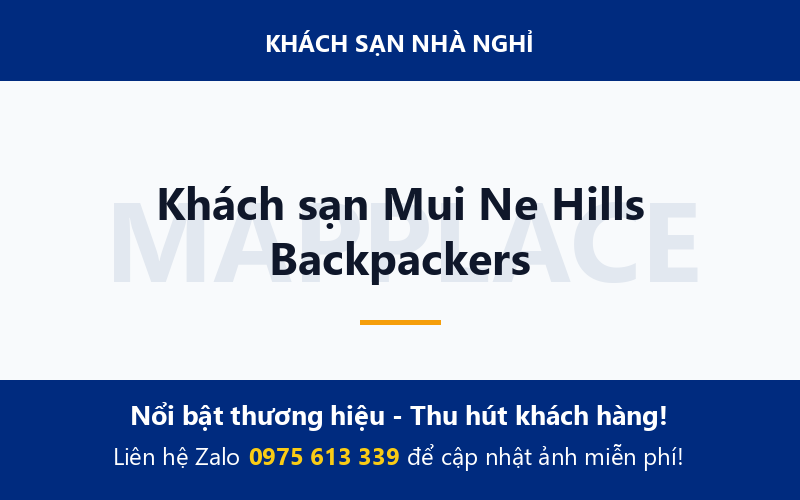 Khách sạn Mui Ne Hills Backpackers