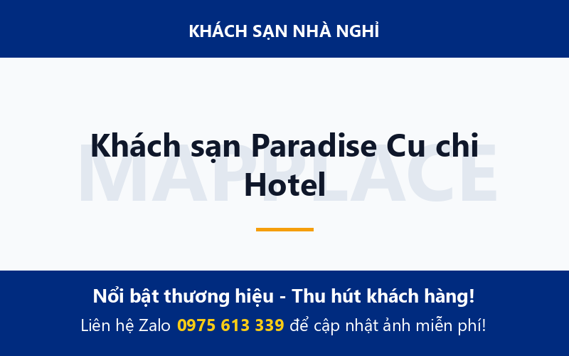 Khách sạn Paradise Cu chi Hotel