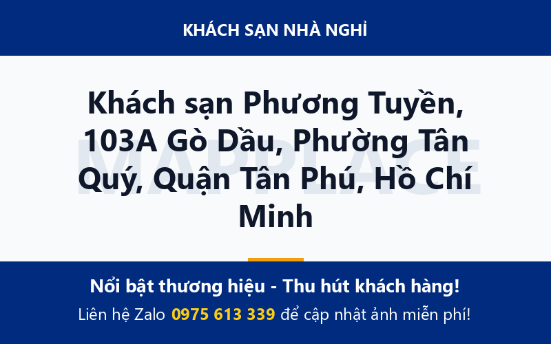 Khách sạn Phương Tuyền, 103A Gò Dầu, Phường Tân Quý, Quận Tân Phú, Hồ Chí Minh