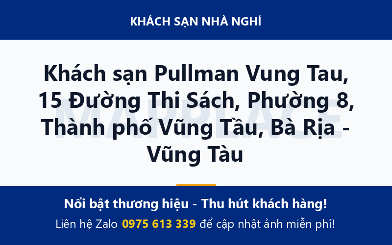 Khách sạn Pullman Vung Tau, 15 Đường Thi Sách, Phường 8, Thành phố Vũng Tầu, Bà Rịa - Vũng Tàu