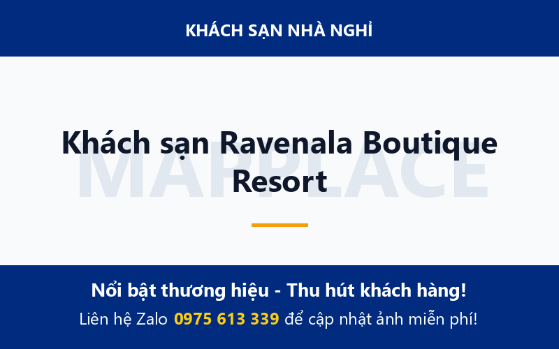 Khách sạn Ravenala Boutique Resort