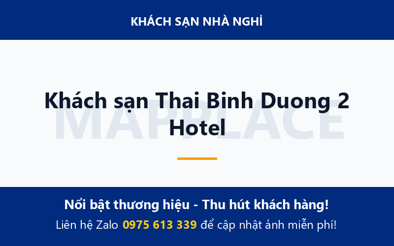 Khách sạn Thai Binh Duong 2 Hotel