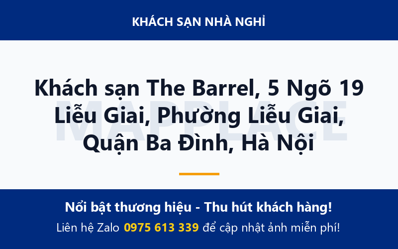 Khách sạn The Barrel, 5 Ngõ 19 Liễu Giai, Phường Liễu Giai, Quận Ba Đình, Hà Nội