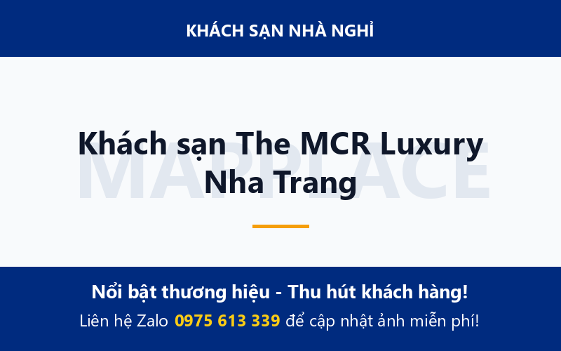 Khách sạn The MCR Luxury Nha Trang