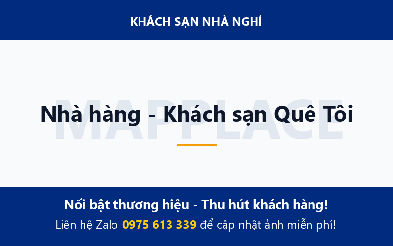 Nhà hàng - Khách sạn Quê Tôi