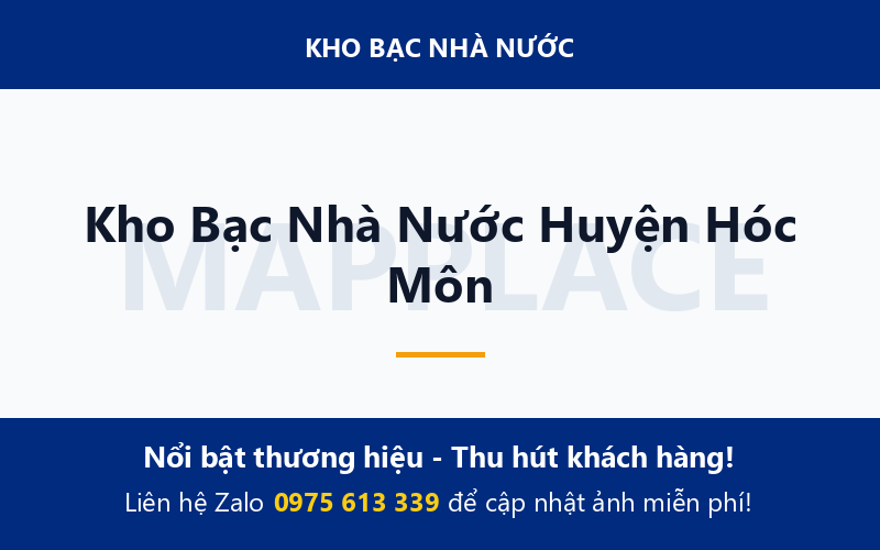 Kho Bạc Nhà Nước Huyện Hóc Môn