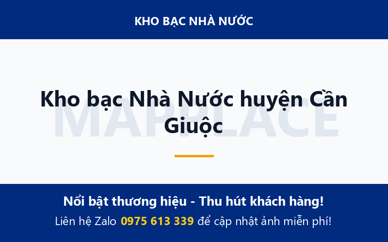 Kho bạc Nhà Nước huyện Cần Giuộc