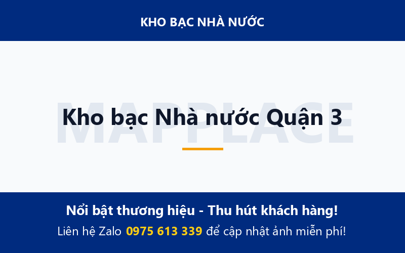 Kho bạc Nhà nước Quận 3