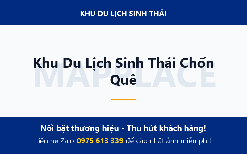 Khu Du Lịch Sinh Thái Chốn Quê