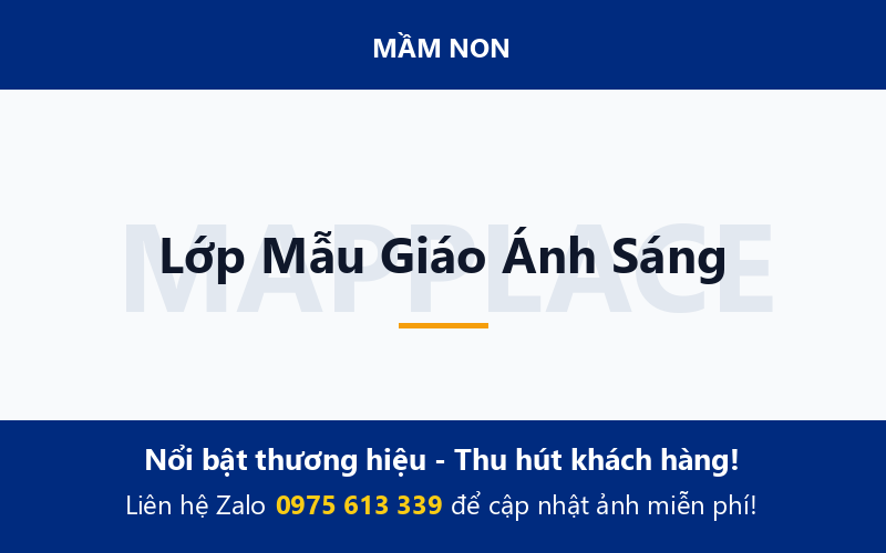 Lớp Mẫu Giáo Ánh Sáng