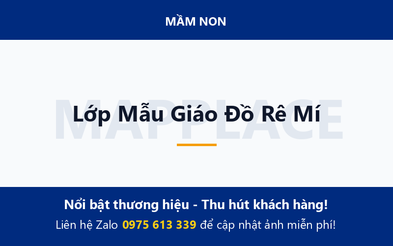 Lớp Mẫu Giáo Đồ Rê Mí
