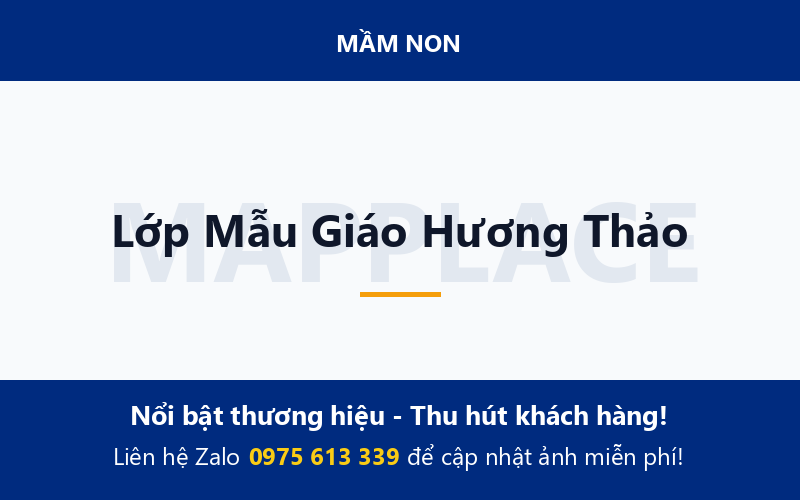 Lớp Mẫu Giáo Hương Thảo