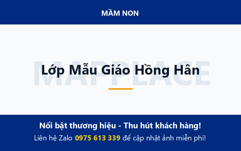 Lớp Mẫu Giáo Hồng Hân