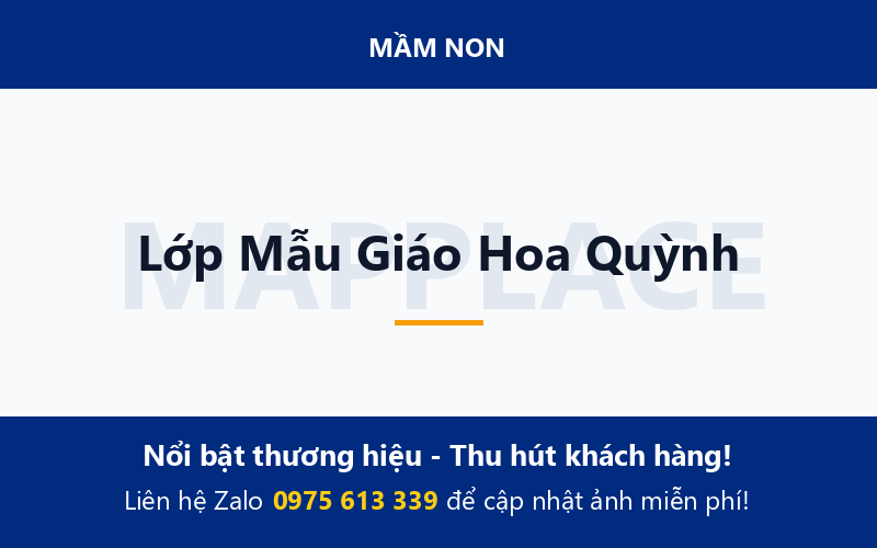 Lớp Mẫu Giáo Hoa Quỳnh