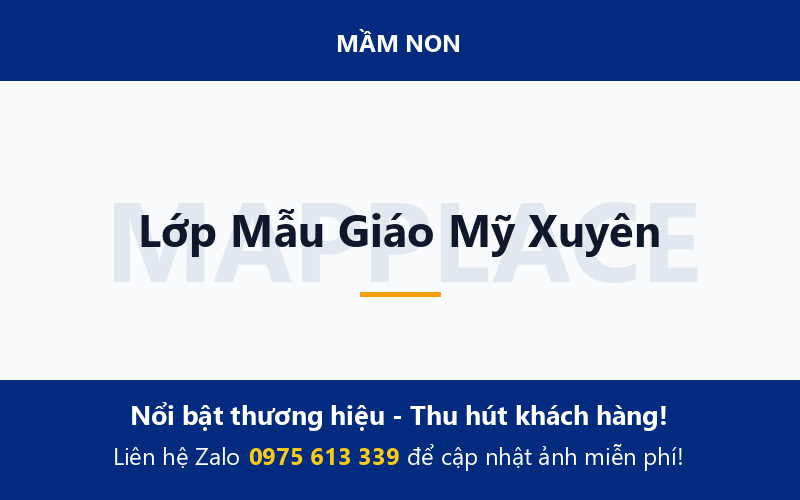Lớp Mẫu Giáo Mỹ Xuyên