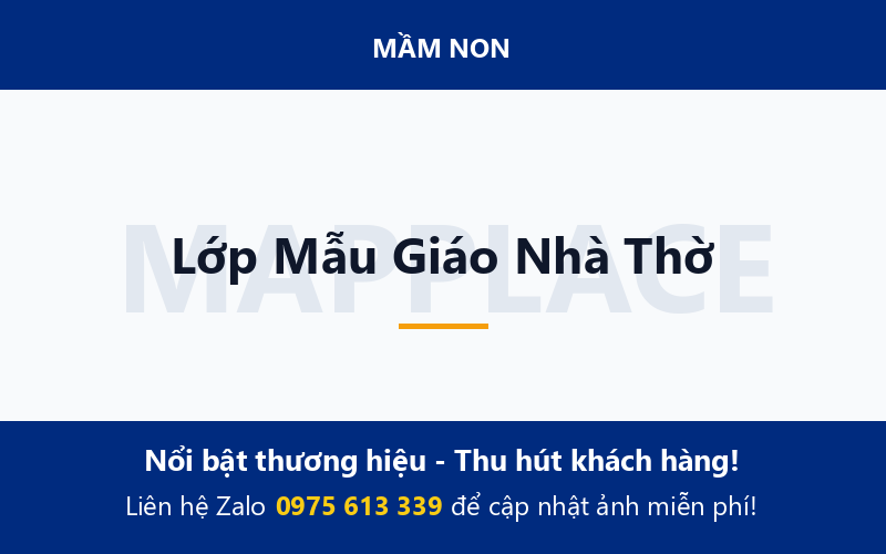 Lớp Mẫu Giáo Nhà Thờ