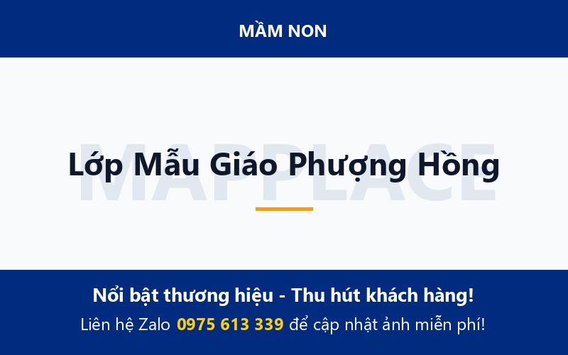 Lớp Mẫu Giáo Phượng Hồng