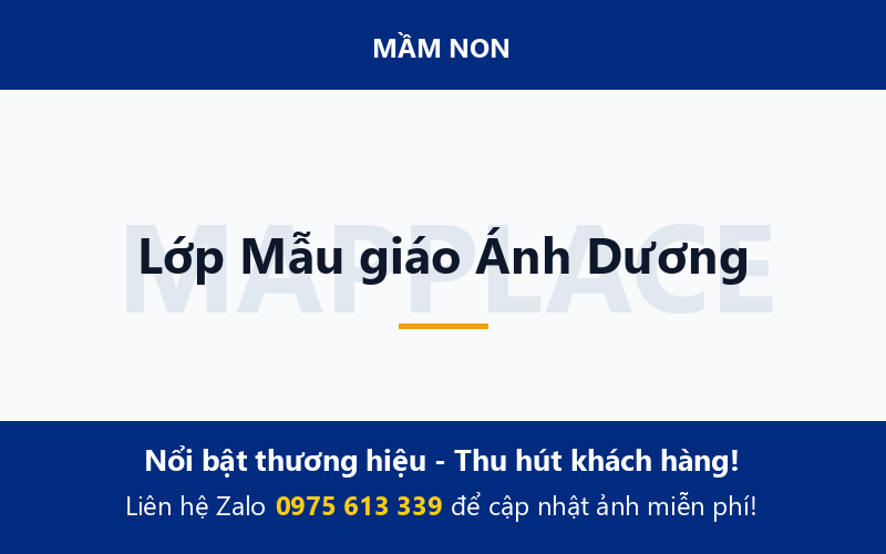 Lớp Mẫu giáo Ánh Dương