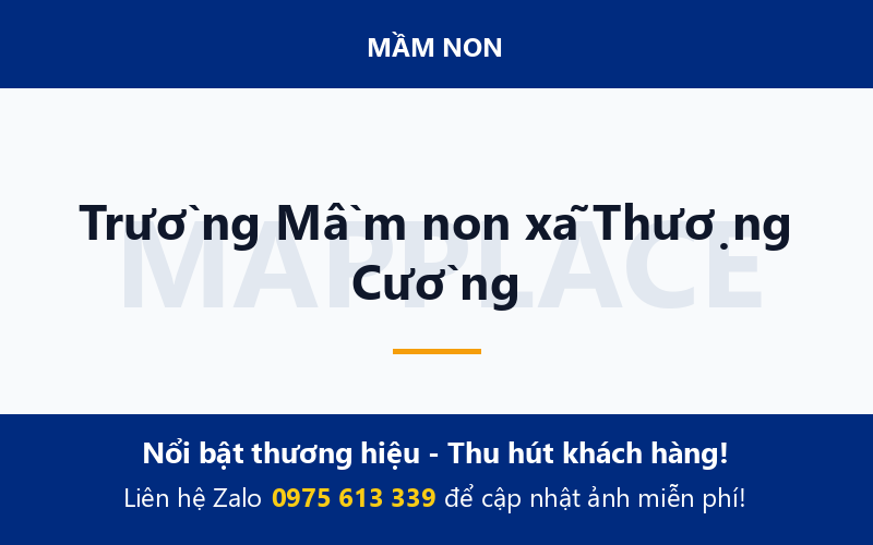 Trường Mầm non xã Thượng Cường