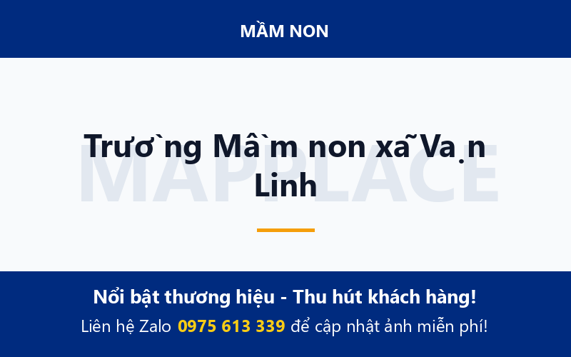 Trường Mầm non xã Vạn Linh