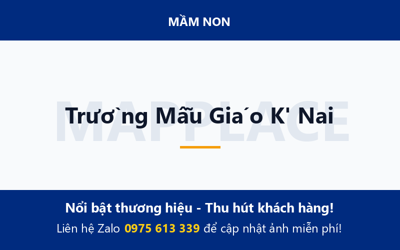 Trường Mẫu Giáo K' Nai