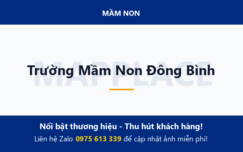 Trường Mầm Non Đông Bình